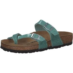 Birkenstock Mayari Birko-Flor Sandal in Magic Galaxy Mineral Shimmer Turquoise